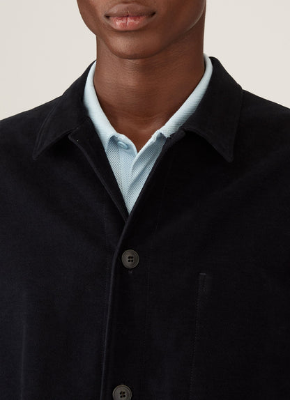 Mens Moleskin Twin Pocket Jacket In Navy Mjac7165 Buaa