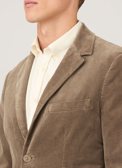 Mens Corduroy Blazer In Bark Mjac7179 Brgc