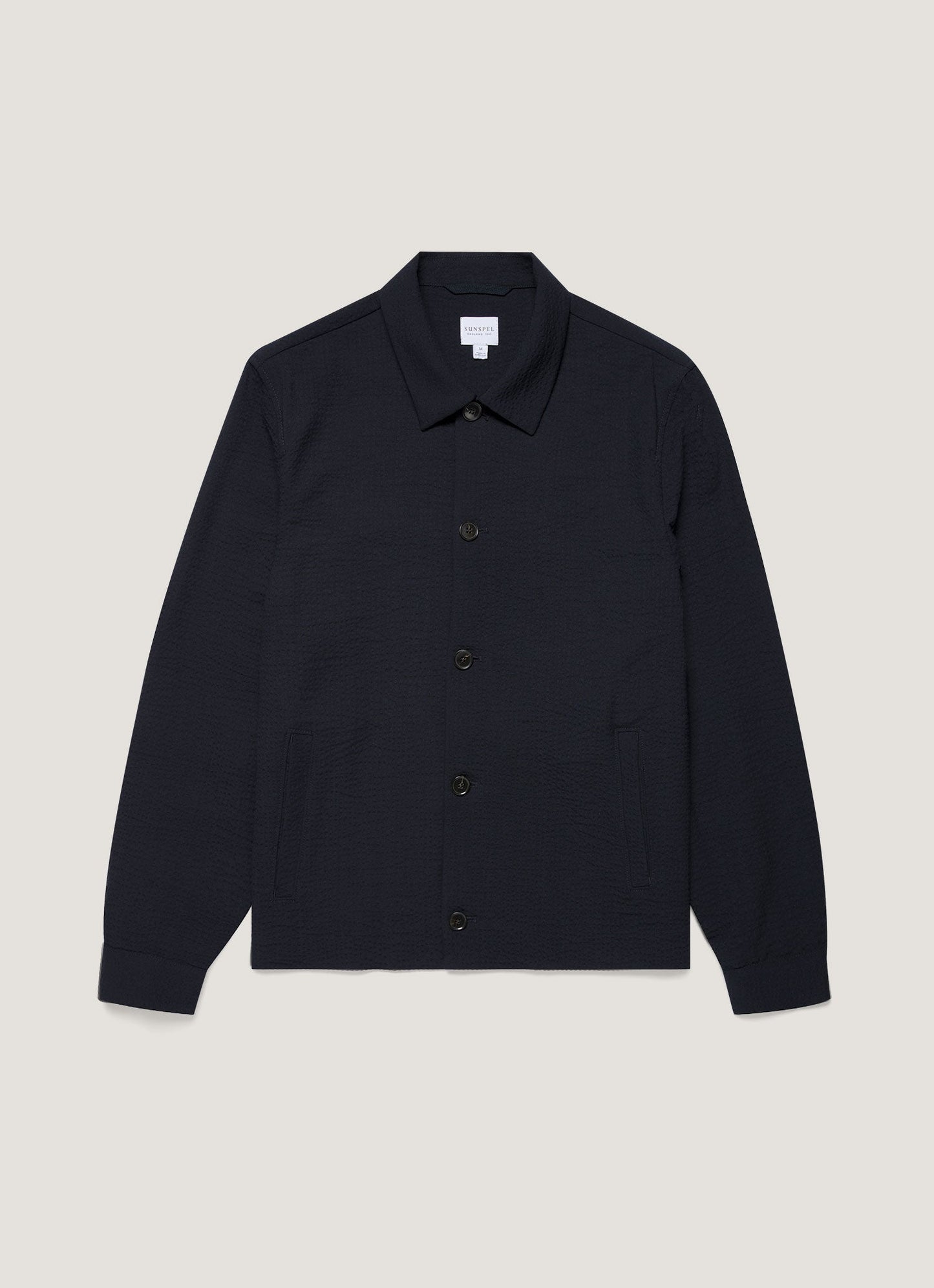 Mens Seersucker Jacket In Navy Mjac7180 Buaa