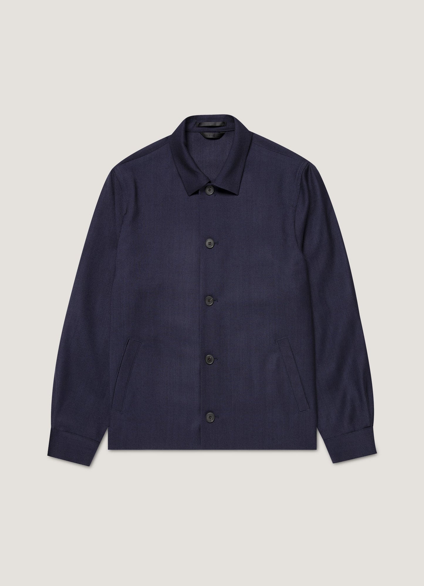 Mens Wool Twill Jacket In Navy Mjac7201 Buaa