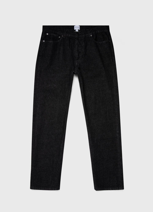 Mens Regular Fit Jean In Black Denim Wash Mjea3904B Bkbi