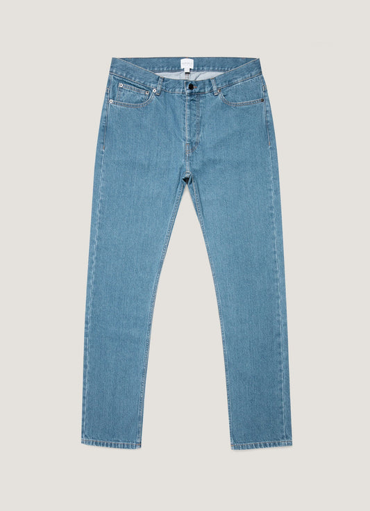 Mens Slim Fit Jean Denim Mid Wash