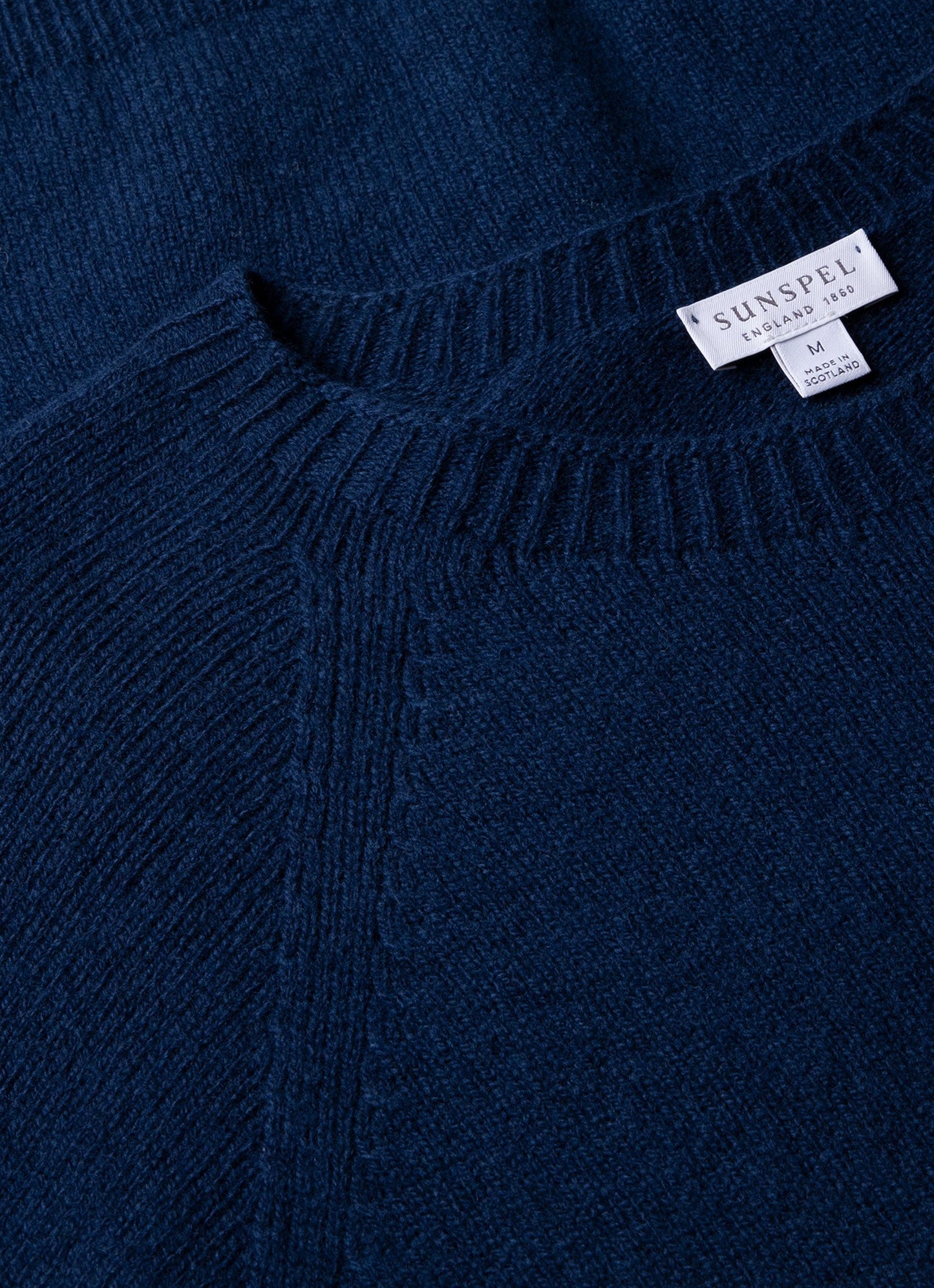 Mens Lambswool Crew Neck Jumper In Naval Blue Mjum8066 Buvm