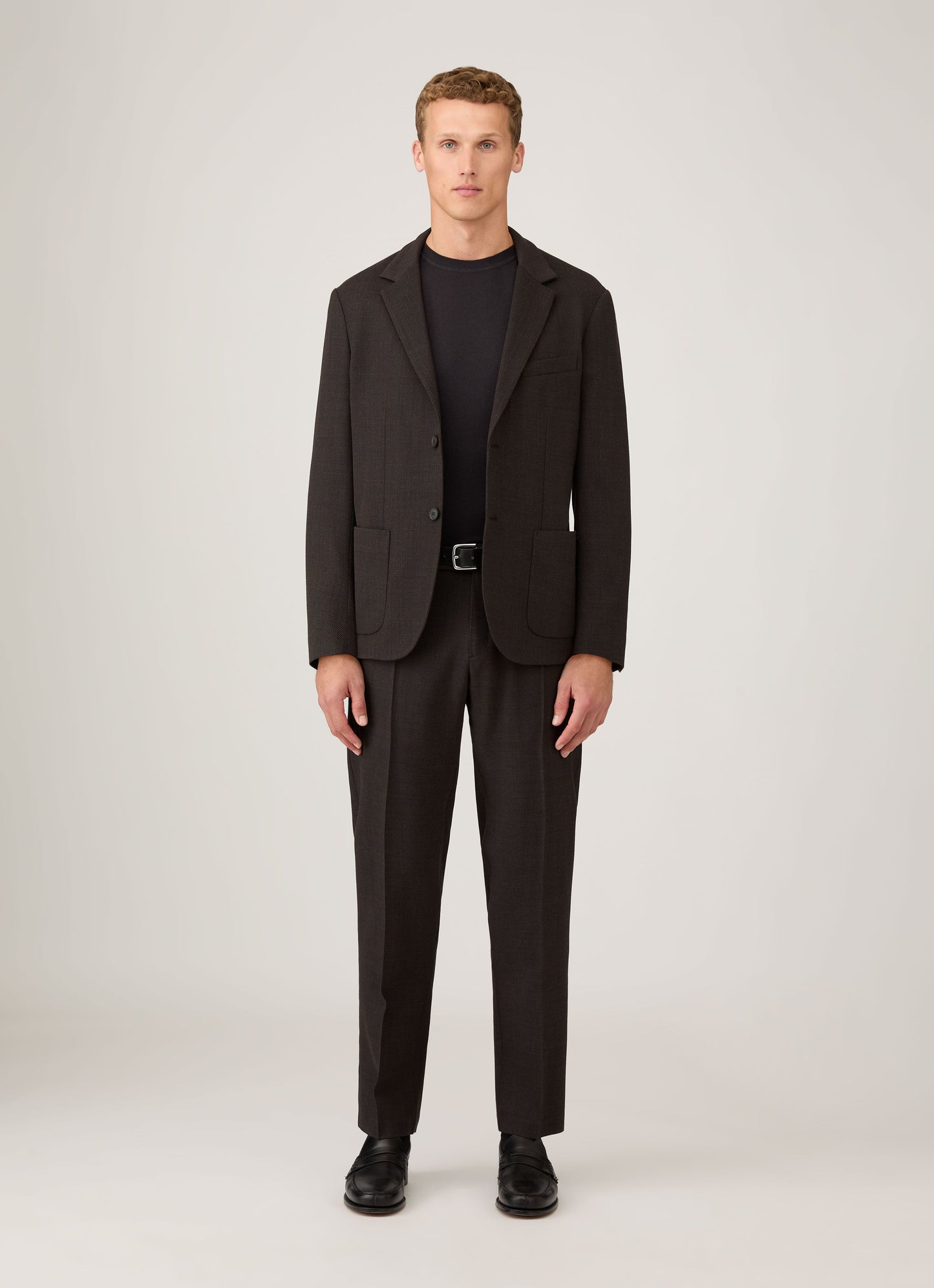 Mens Sea Island Cashmere Crew Neck Jumper In Black Mjum8203 Bkaa