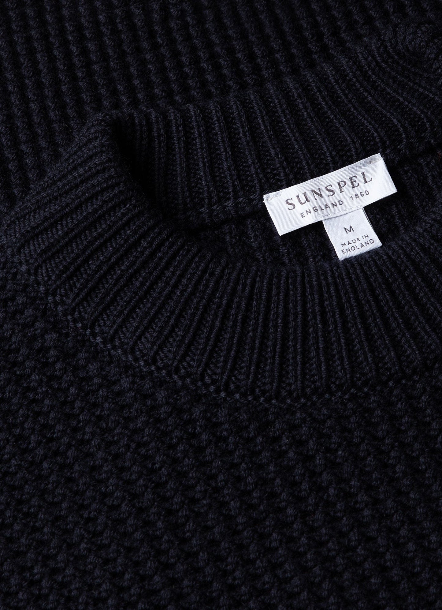 Mens Mariner Mock Neck Jumper In Light Navy Mjum8250 Buaf