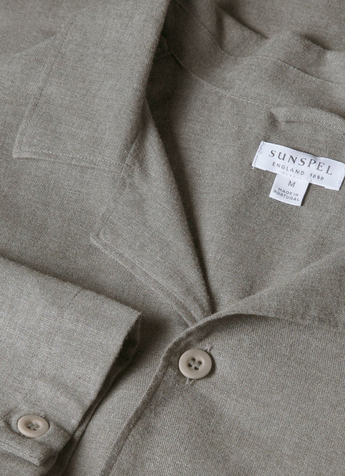 Men S Pyjama Shirt In Mid Grey Melange
