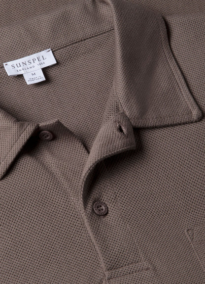 Mens Riviera Polo Shirt In Walnut Mpol1026 Brge