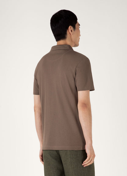 Mens Riviera Polo Shirt In Walnut Mpol1026 Brge