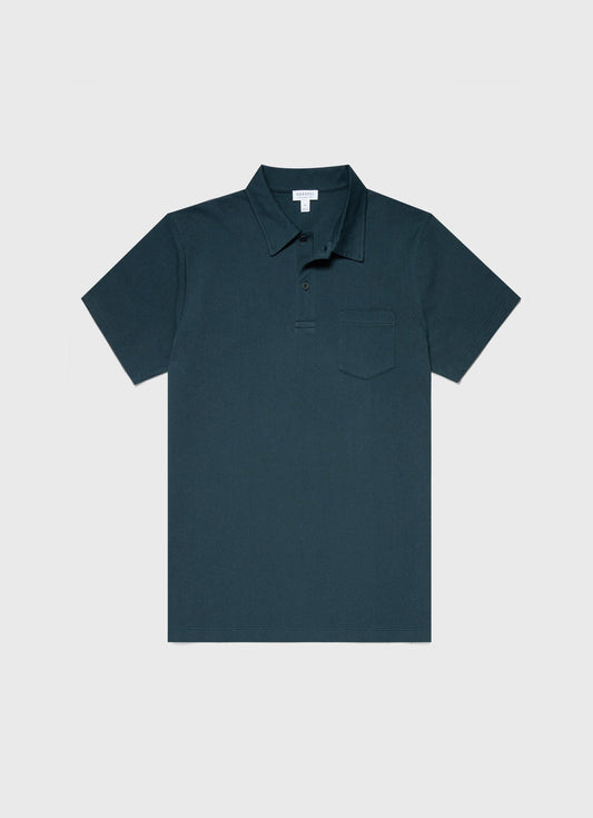 Mens Riviera Polo Shirt In Peacock Mpol1026 Butb