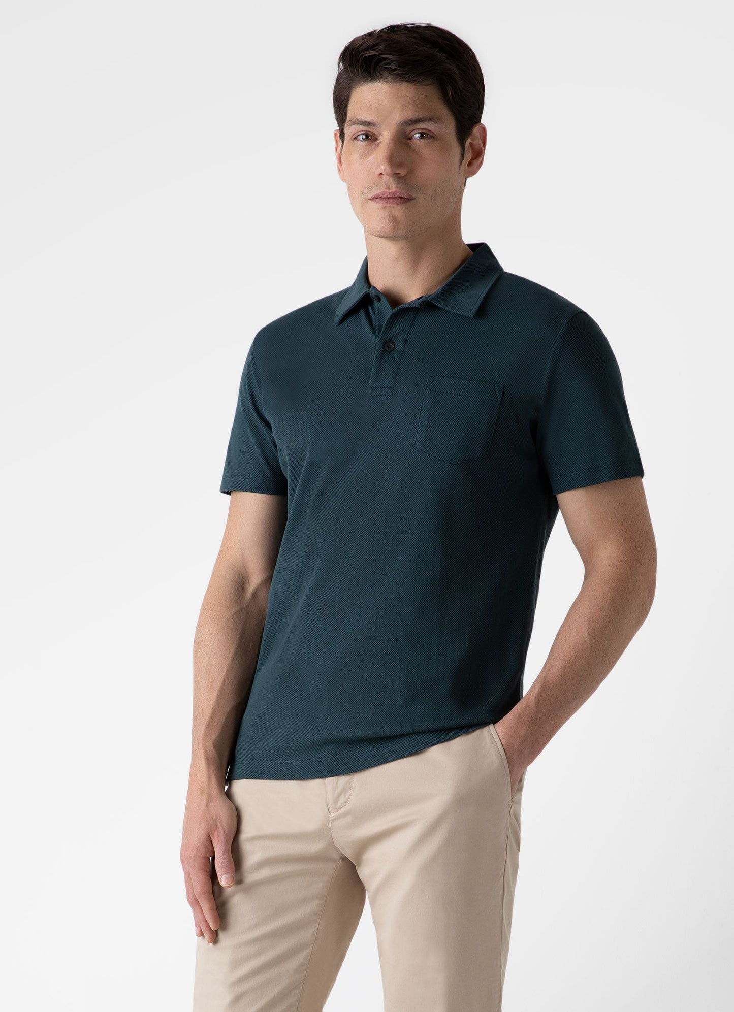 Mens Riviera Polo Shirt In Peacock Mpol1026 Butb