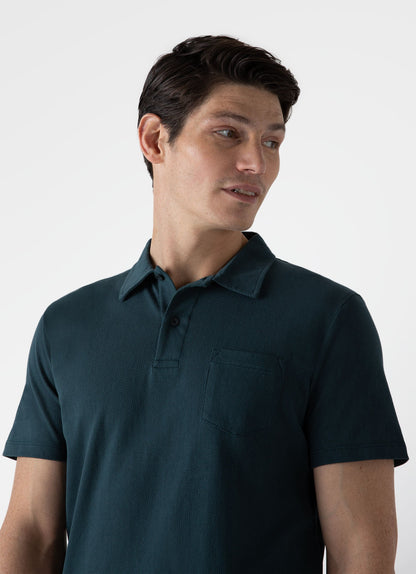 Mens Riviera Polo Shirt In Peacock Mpol1026 Butb