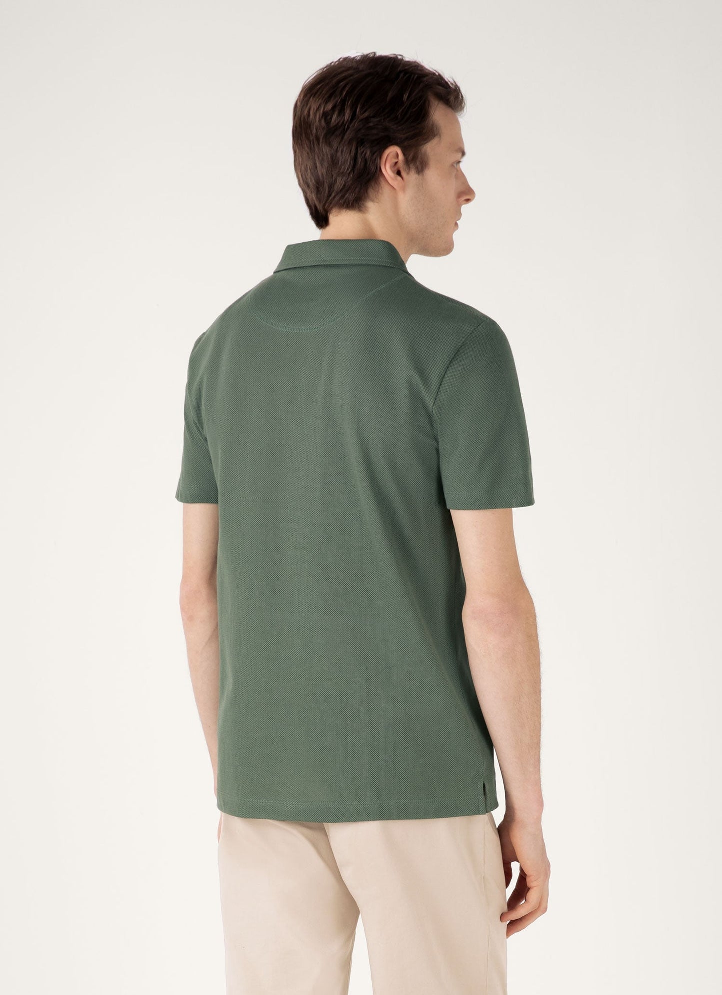 Mens Riviera Polo Shirt In Dusk Green Mpol1026 Gnij