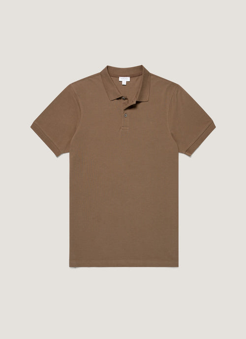 Mens Pique Polo Shirt In Dark Cedar Mpol1028 Brgr
