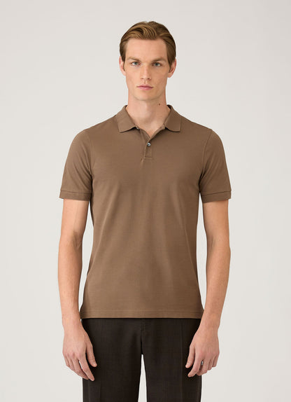 Mens Pique Polo Shirt In Dark Cedar Mpol1028 Brgr