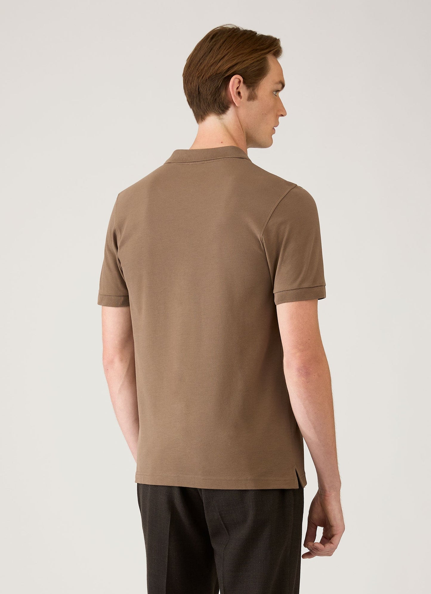 Mens Pique Polo Shirt In Dark Cedar Mpol1028 Brgr