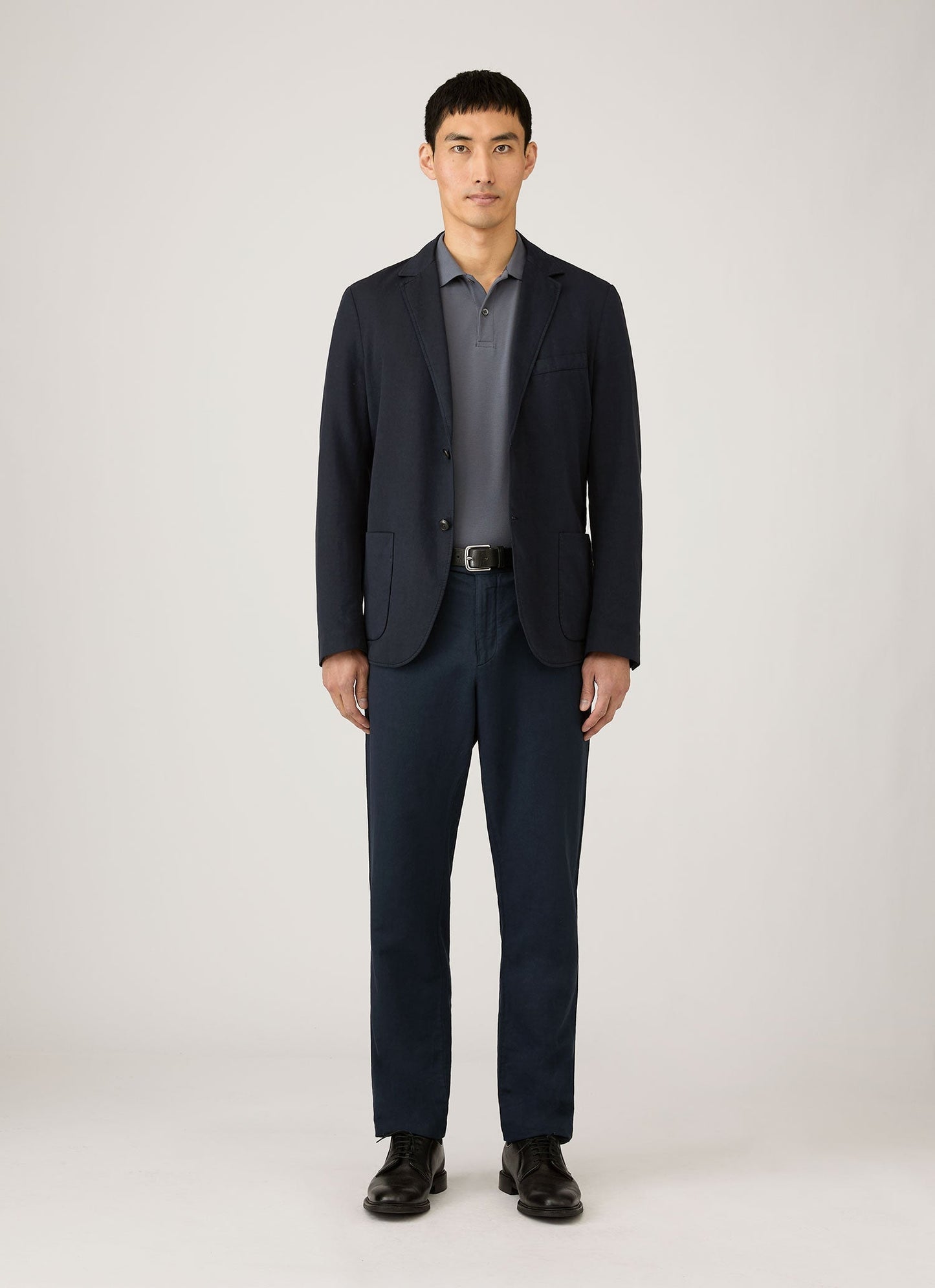 Mens Pique Polo Shirt In Slate Blue Mpol1028 Buua