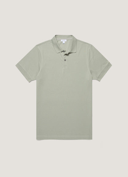 Mens Pique Polo Shirt In Pastel Green Mpol1028 Gnii