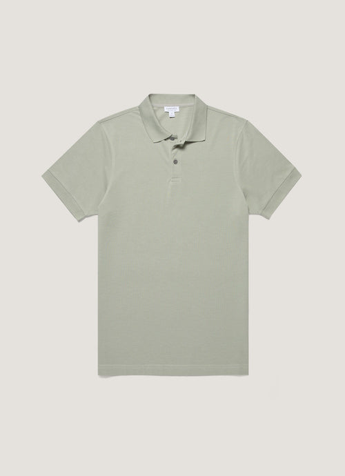Mens Pique Polo Shirt In Pastel Green Mpol1028 Gnii