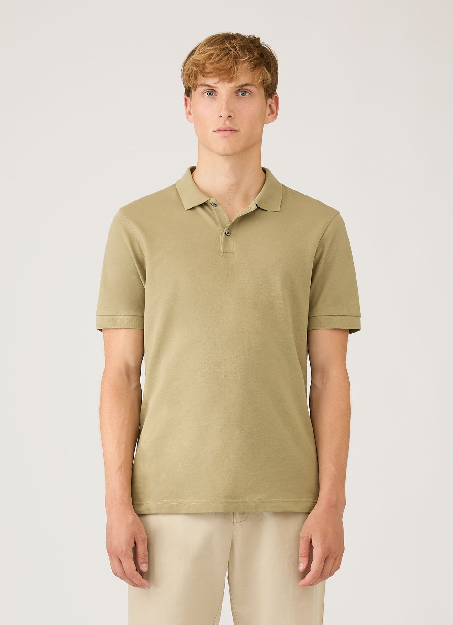 Mens Pique Polo Shirt In Pistachio Mpol1028 Gnix