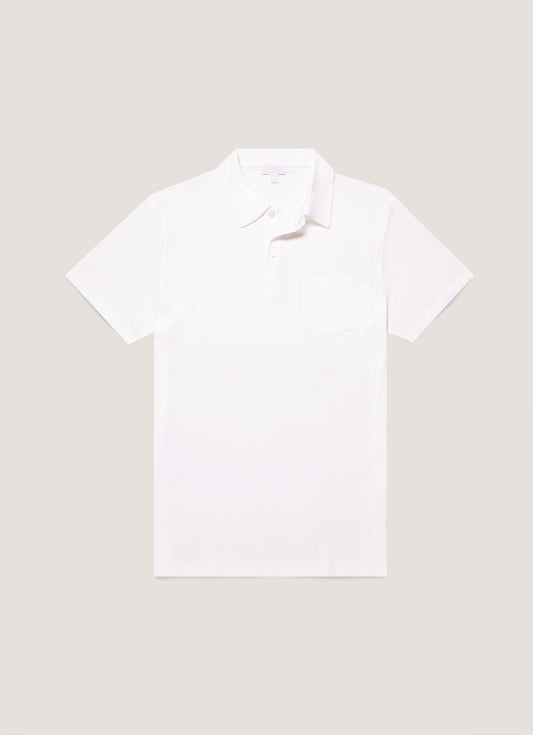 Men S Sea Island Cotton Riviera Polo Shirt In White