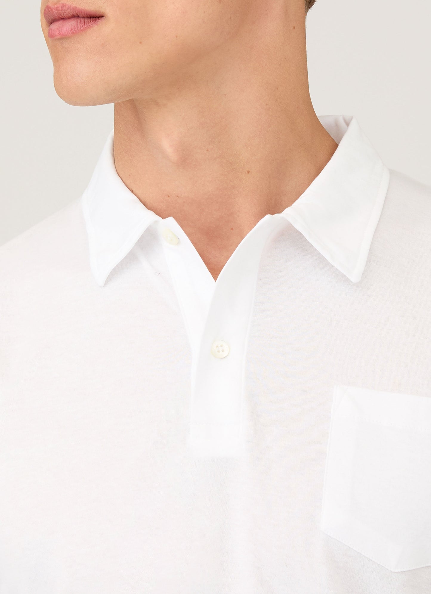 Men S Sea Island Cotton Riviera Polo Shirt In White