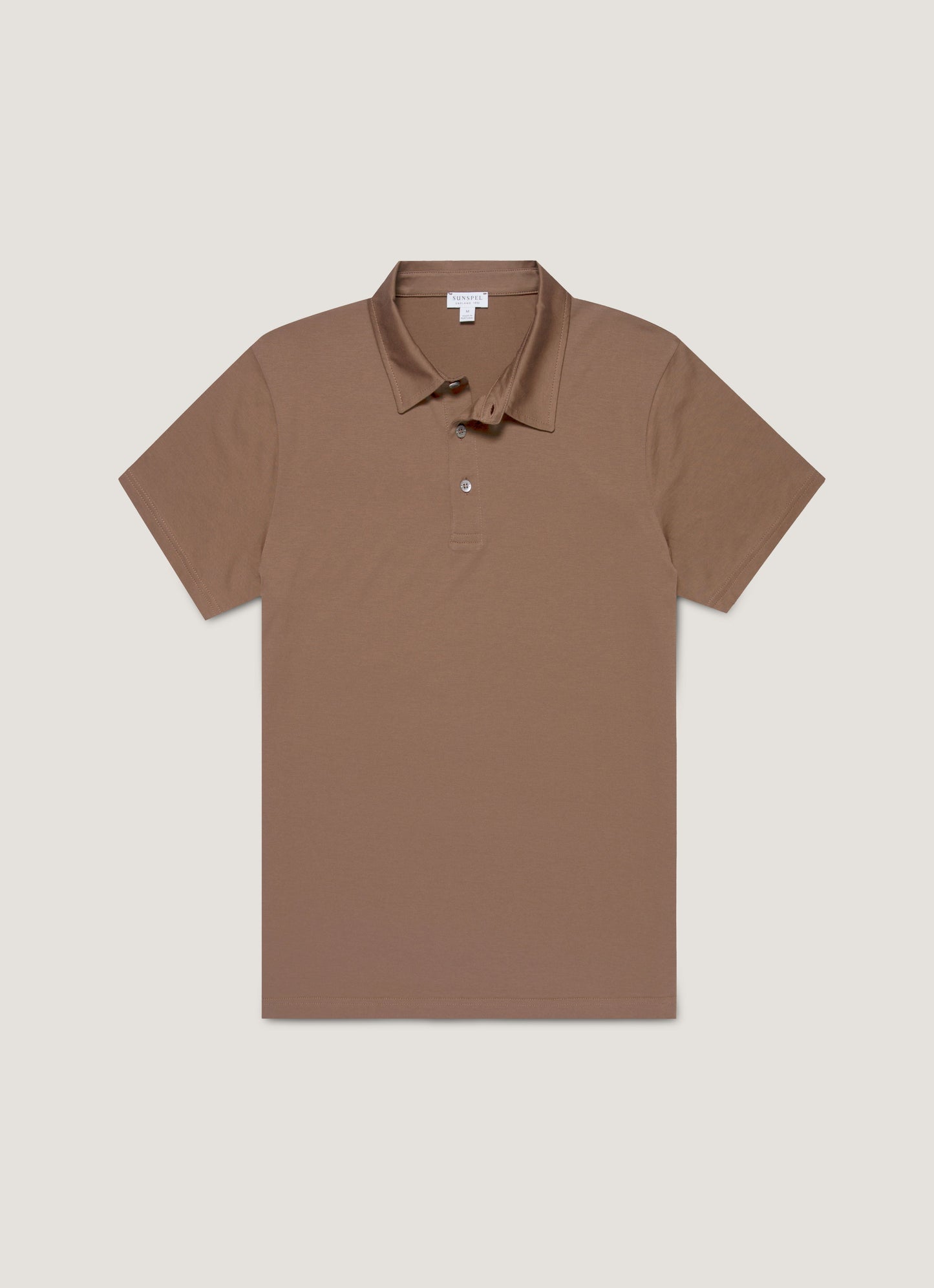 Mens Classic Jersey Polo Shirt In Bark Mpol1052 Brgc
