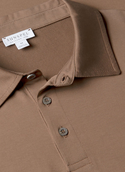 Mens Classic Jersey Polo Shirt In Bark Mpol1052 Brgc