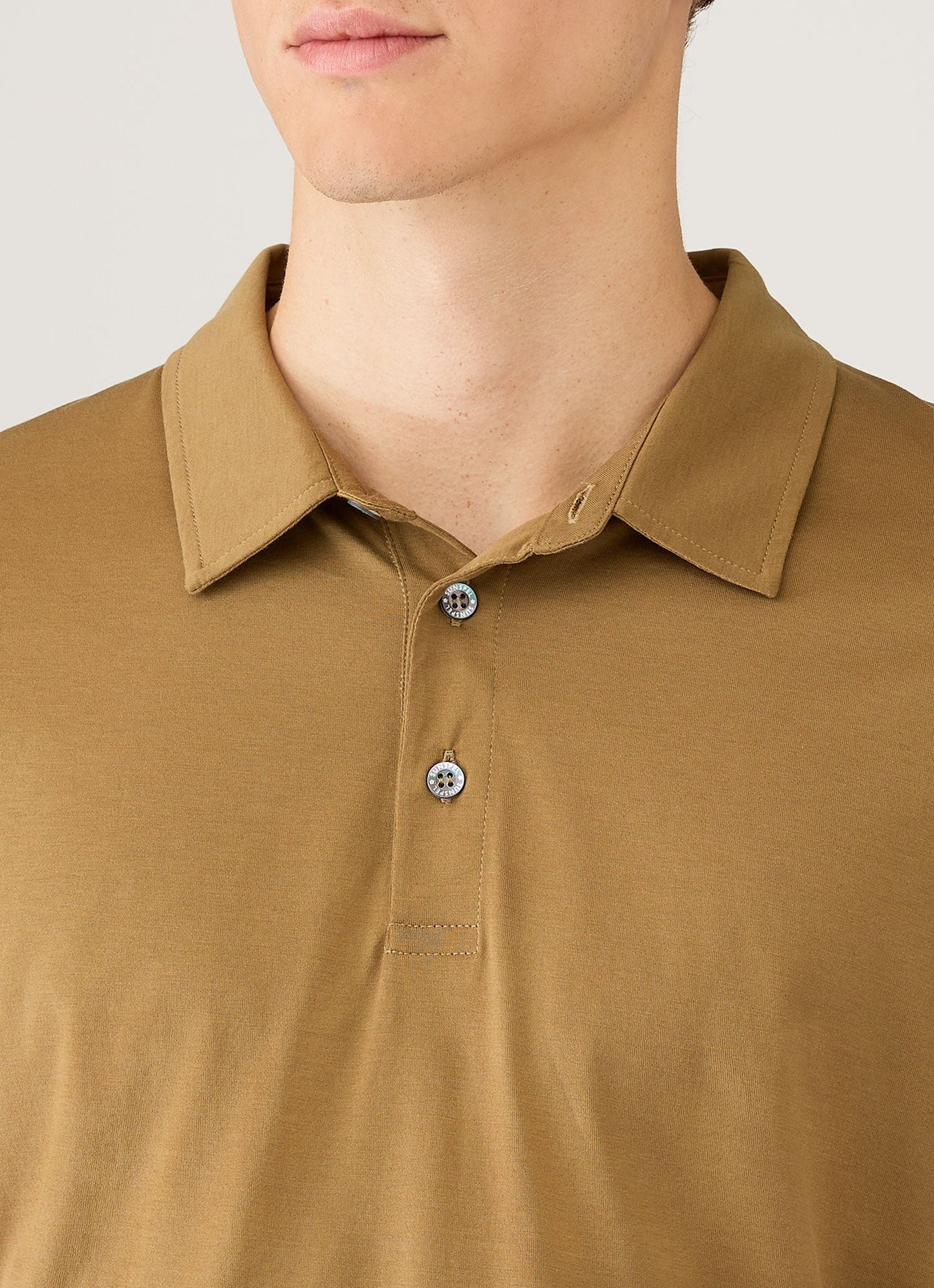 Mens Classic Jersey Polo Shirt In Walnut Mpol1052 Brgo