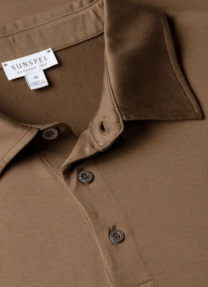 Mens Classic Jersey Polo Shirt In Dark Cedar Mpol1052 Brgr