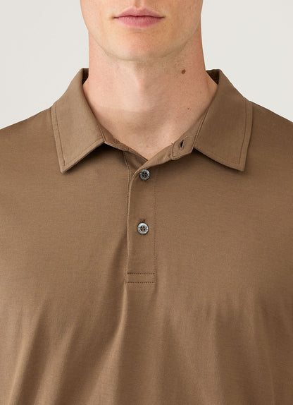 Mens Classic Jersey Polo Shirt In Dark Cedar Mpol1052 Brgr