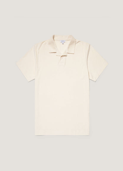Mens Undyed Towelling Polo Shirt In Undyed Mpol1574U Nuab