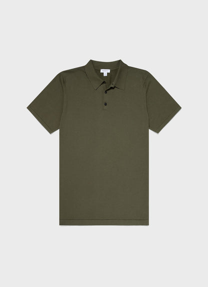 Mens Sea Island Cotton Polo Shirt In Hunter Green Mpol8090 Gngc
