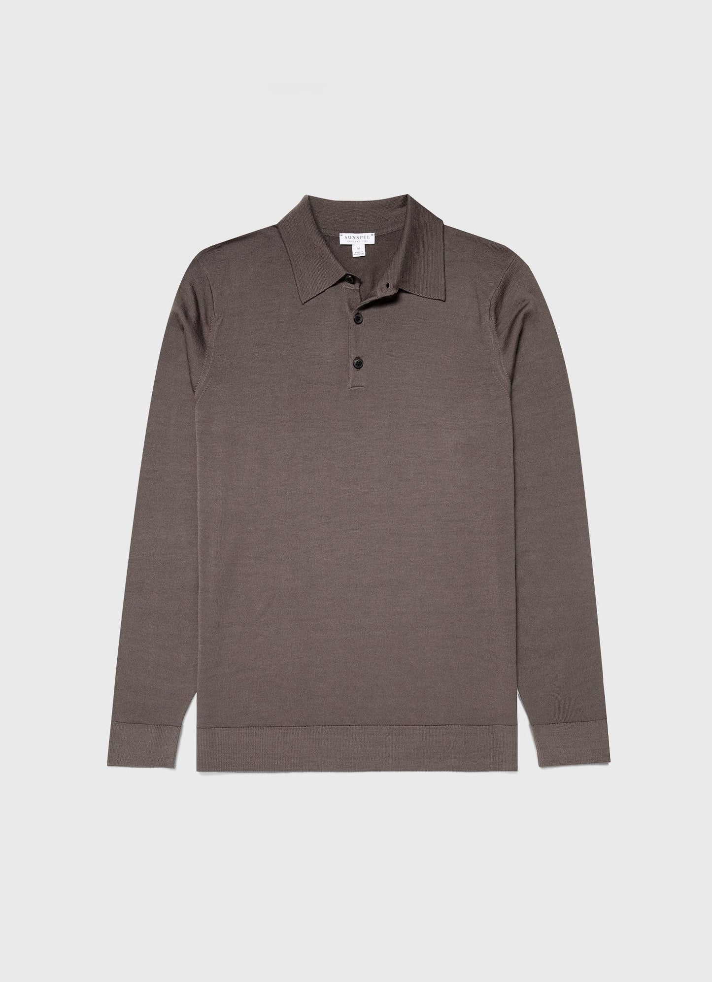 Mens Fine Merino Wool Polo Shirt In Cedar Mpol8092 Breh