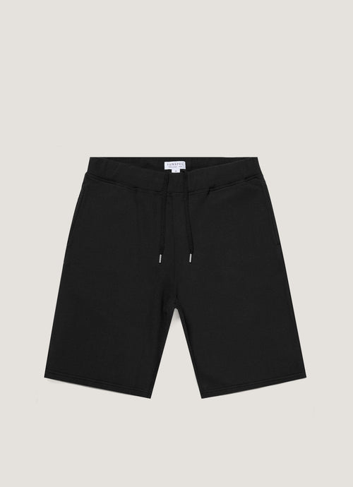Mens Cotton Loopback Shorts Black Mshr1519