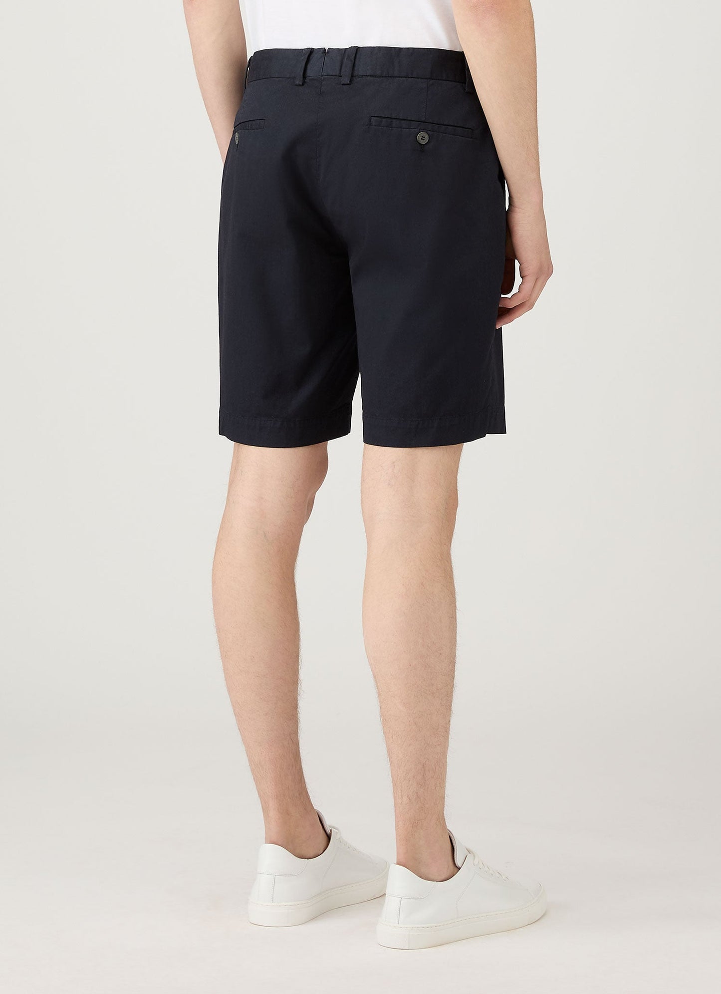 Mens Chino Shorts In Navy Mshr3517 Buaa