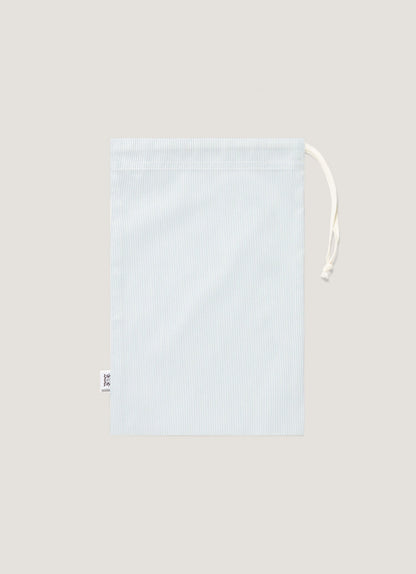 Men's Drawstring Swim Shorts in Sky Blue/White