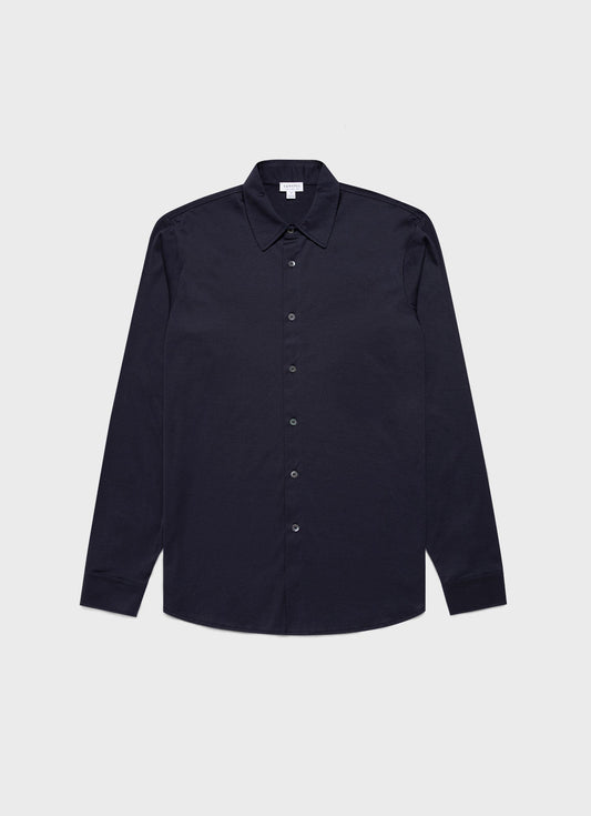 Ls Jersey Shirt In Navy