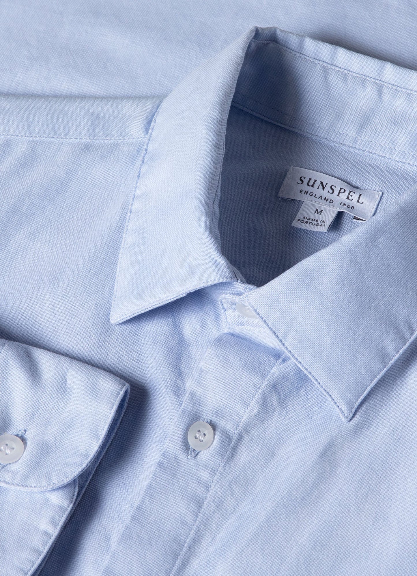 Men S Oxford Shirt In Light Blue Oxford Yarn Dyed Msht2057 Bued
