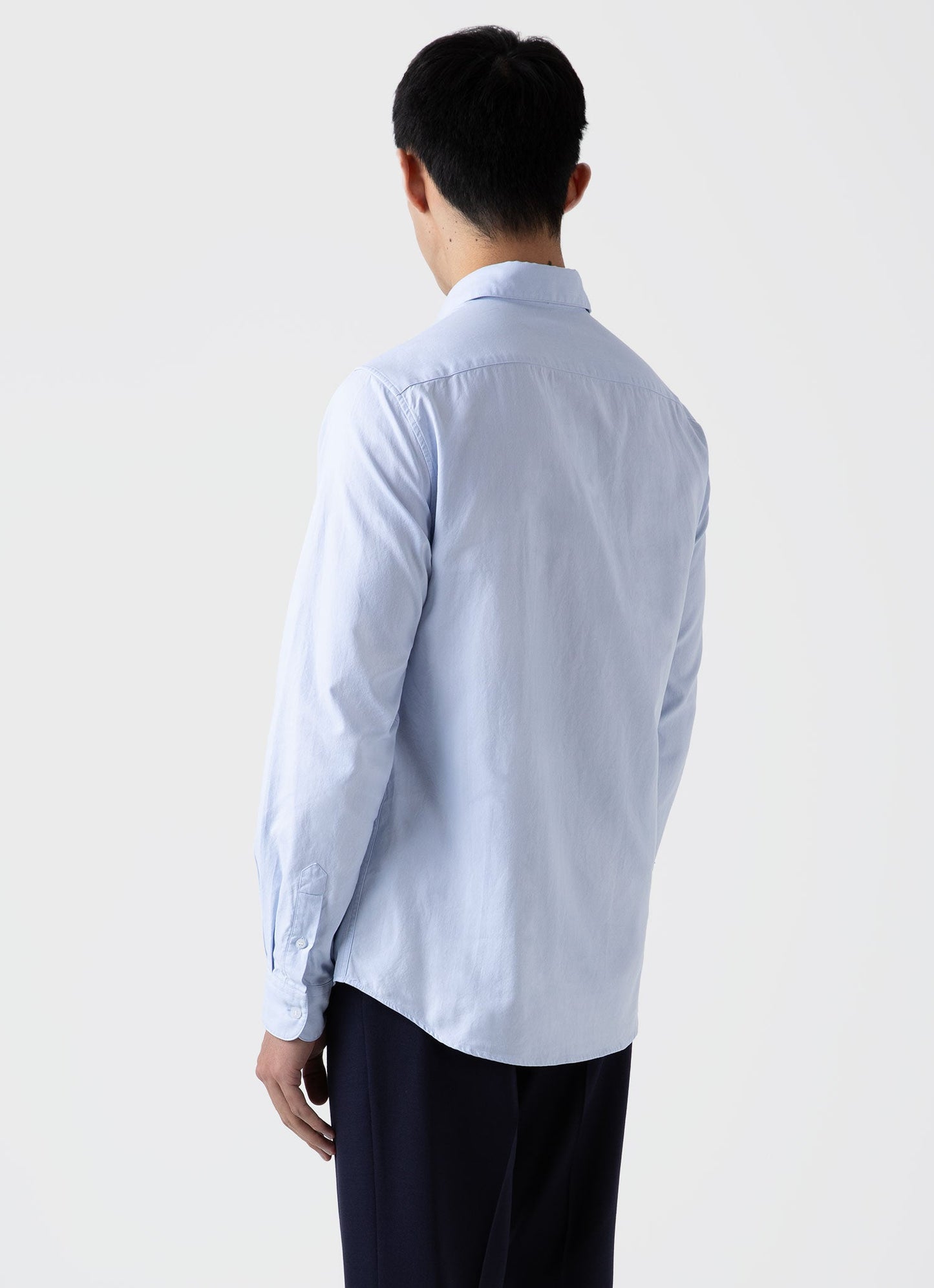 Men S Oxford Shirt In Light Blue Oxford Yarn Dyed Msht2057 Bued