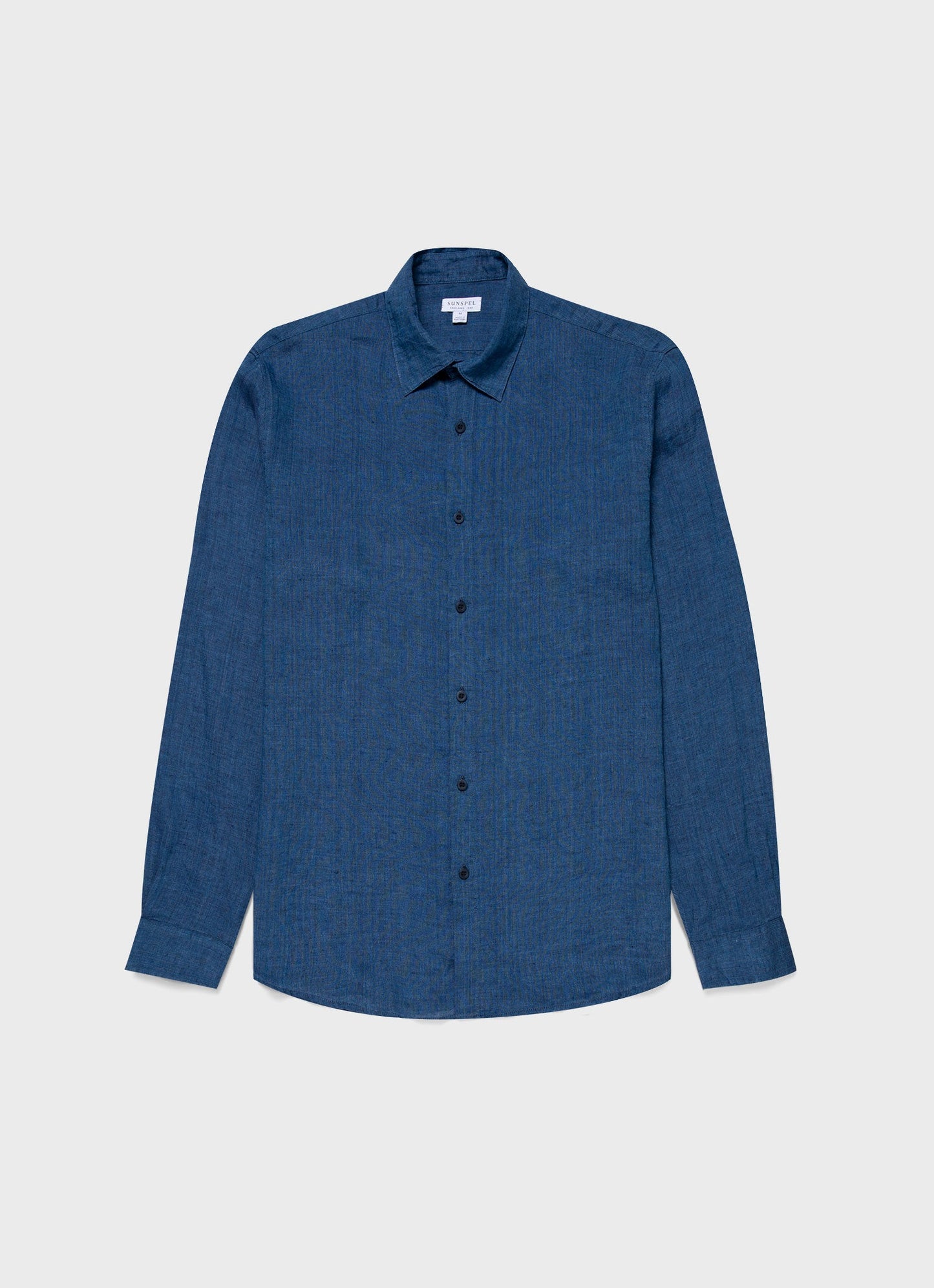 Mens Linen Shirt In Ink Blue Msht2106 Buvo