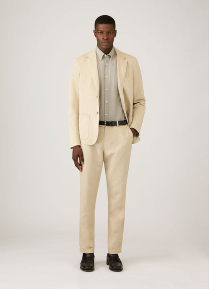 Mens Button Down Oxford Shirt In Light Khaki Msht2107 Gndx