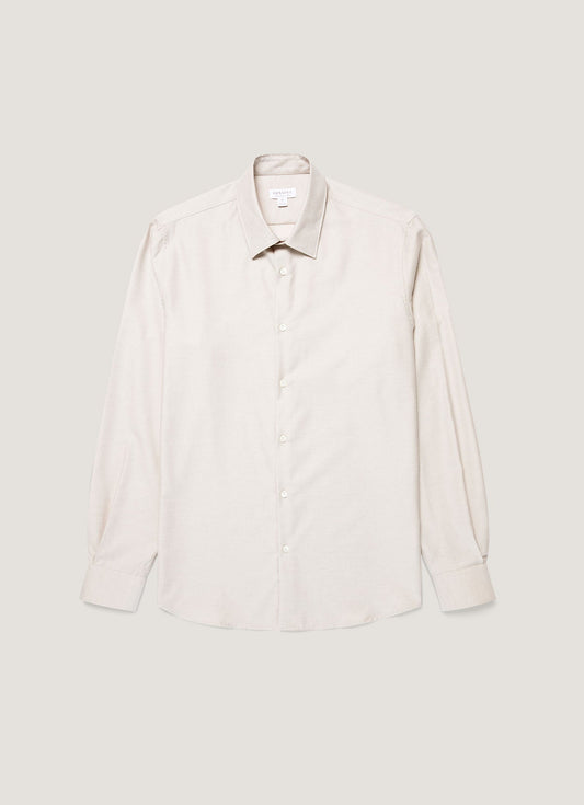 Mens Cotton Cashmere Shirt In Ash Msht2120 Gyfi