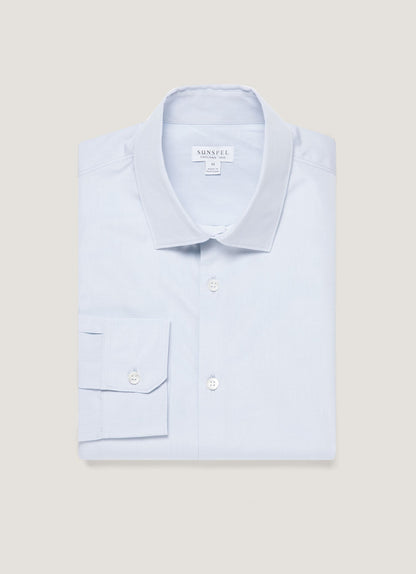 Mens Sea Island Cotton Shirt In Light Blue Msht2122 Bugz