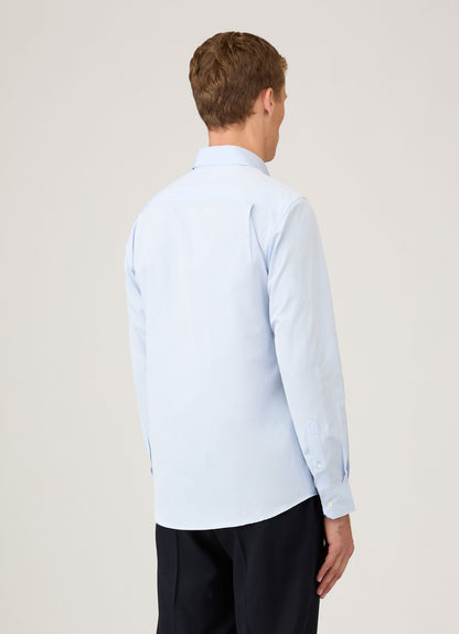 Mens Sea Island Cotton Shirt In Light Blue Msht2122 Bugz