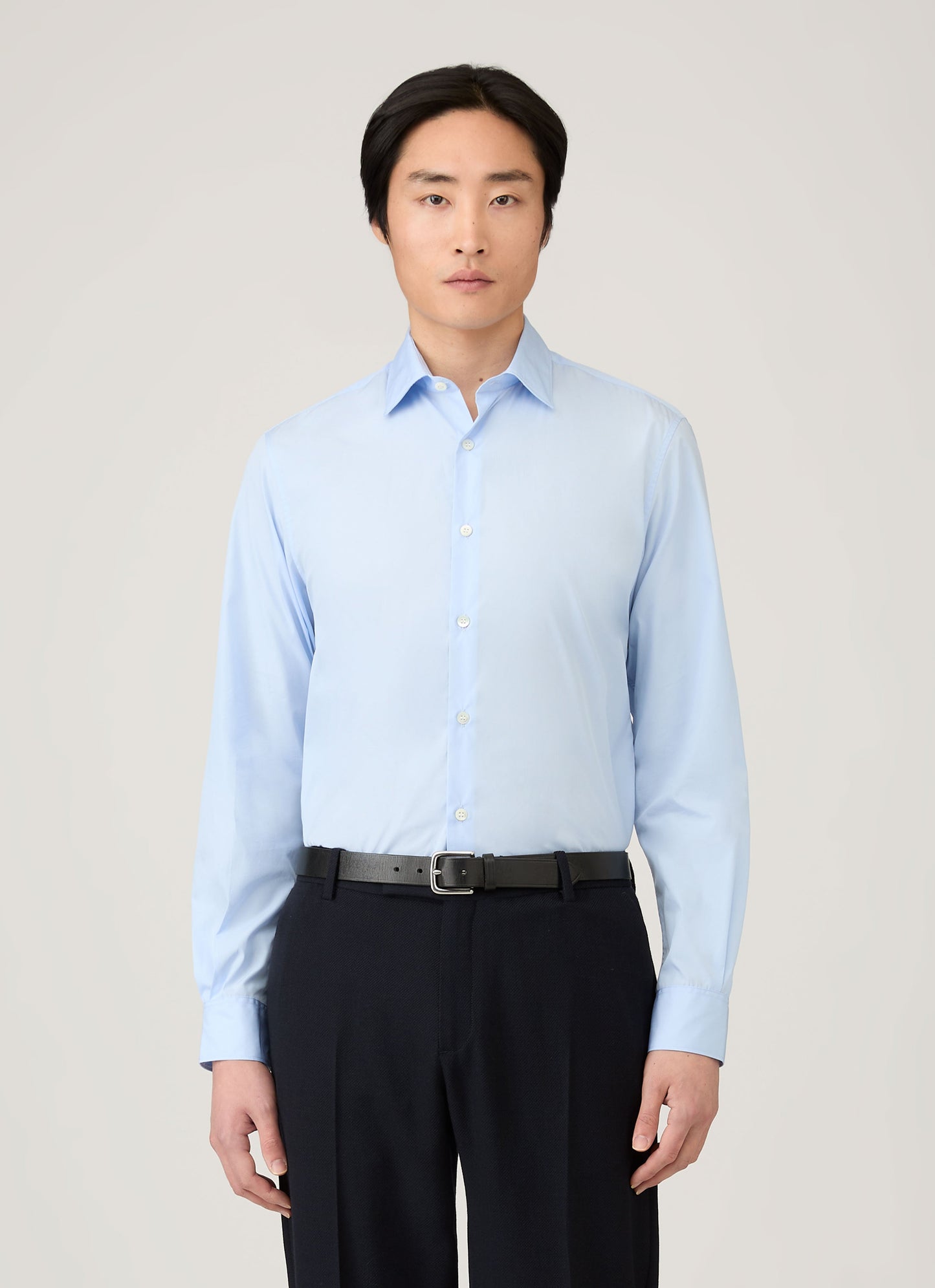 Mens Cutaway Collar Shirt In Light Blue Msht2126 Buud