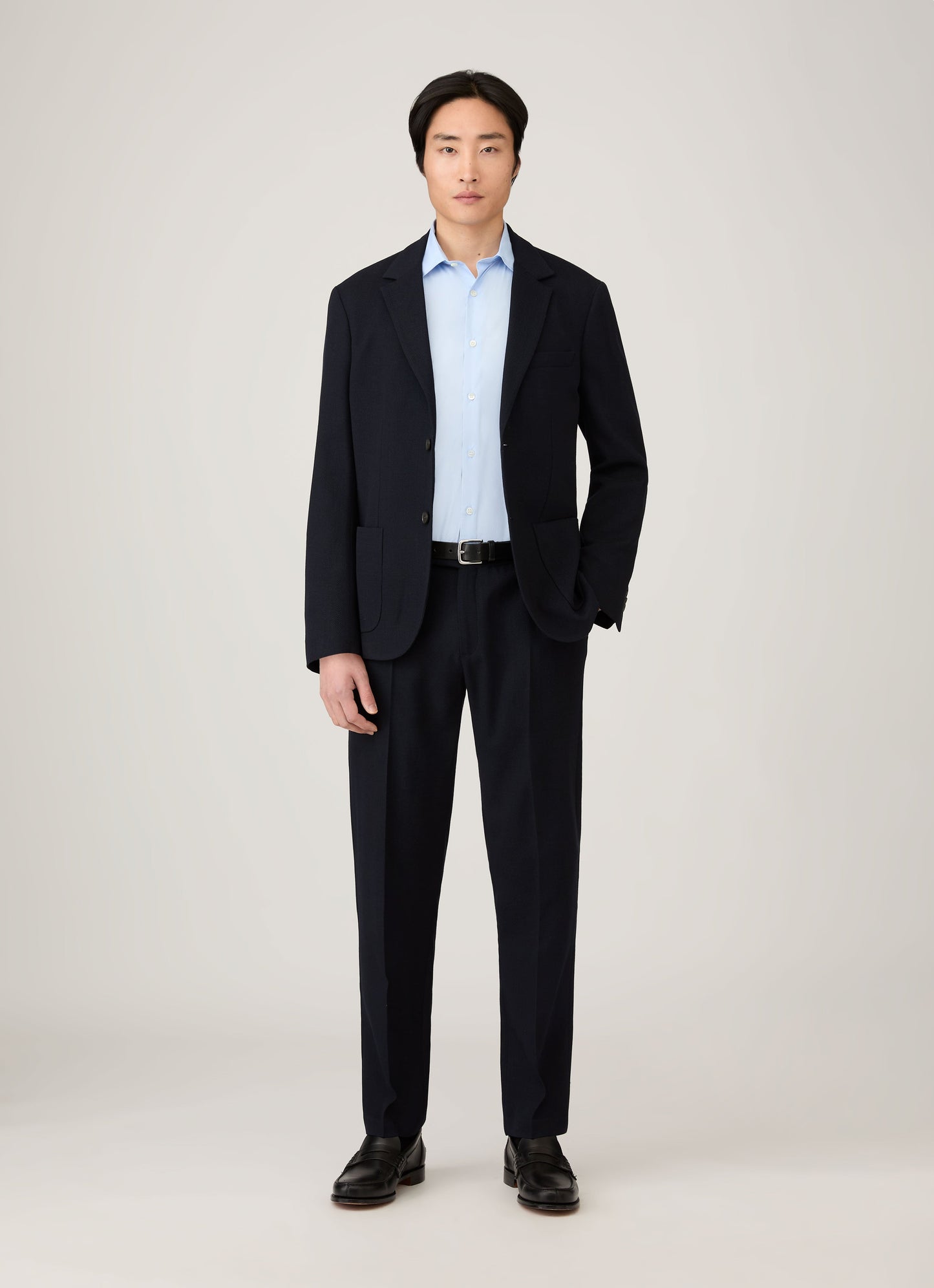 Mens Cutaway Collar Shirt In Light Blue Msht2126 Buud