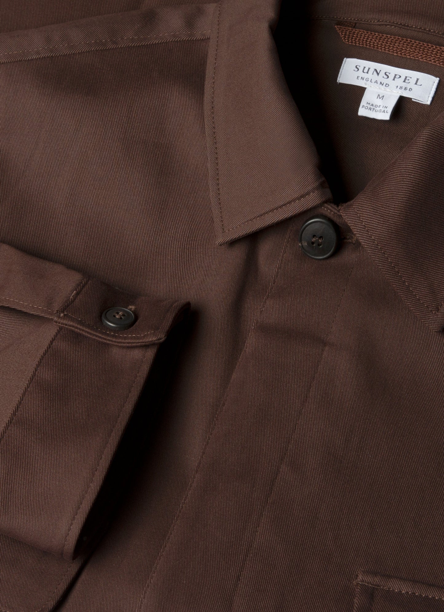 Mens Cotton Cashmere Overshirt In Truffle Msht2129 Brgd