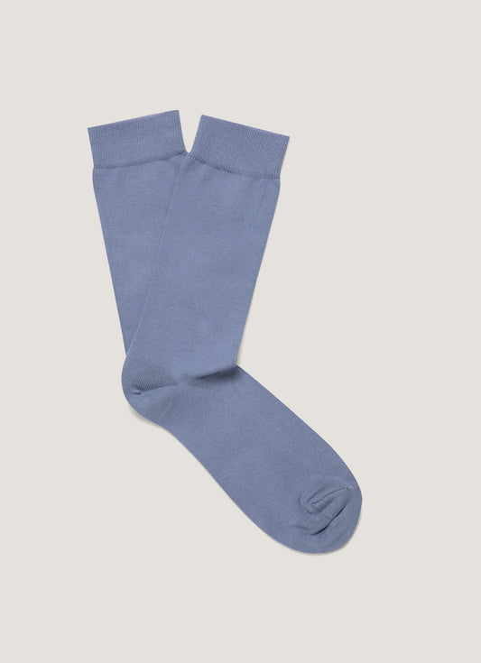 Mens Cotton Socks In Vintage Blue Msoc9160 Buwb