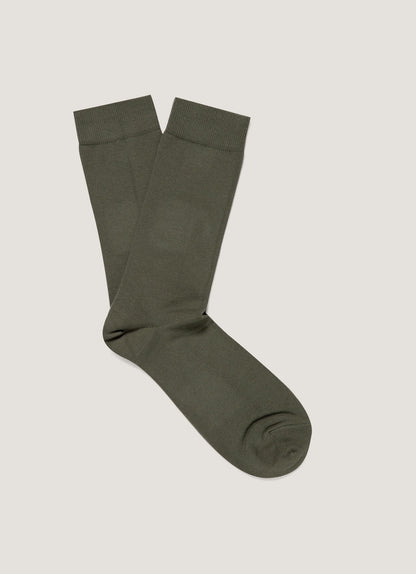 Mens Cotton Socks In Khaki Msoc9160 Gngy