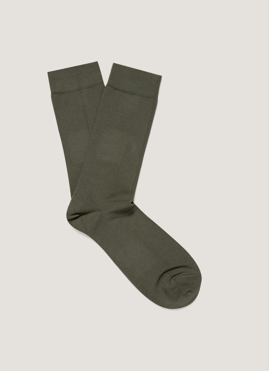 Mens Cotton Socks In Khaki Msoc9160 Gngy